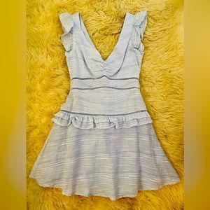 Spring Mini Dress, small, light blue